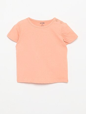 Set van 4 effen T-shirts