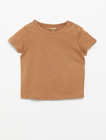 Set van 4 effen T-shirts