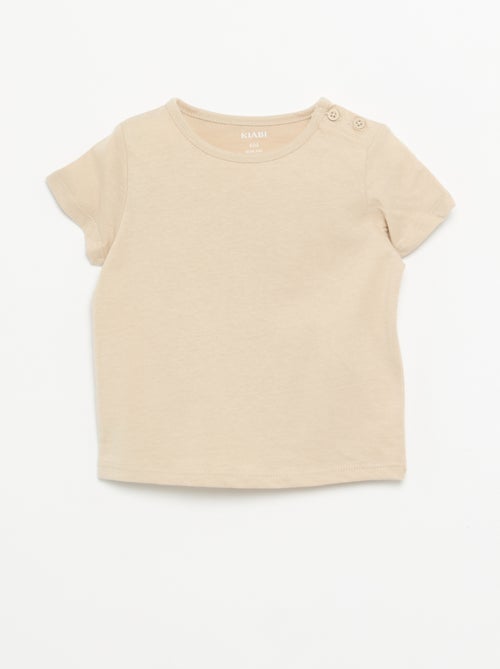 Set van 4 effen T-shirts - Kiabi Set van 4 effen T-shirts - Kiabi