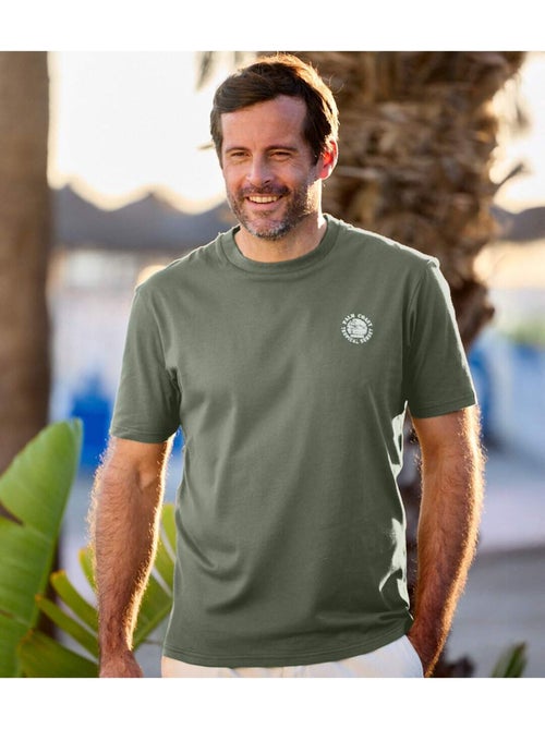 Set van 4 effen T-shirts van katoen - ATLAS FOR MEN - Kiabi