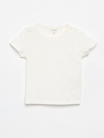 Set van 4 effen T-shirts