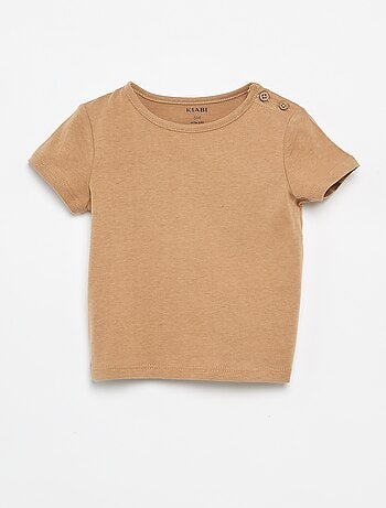 Set van 4 effen T-shirts