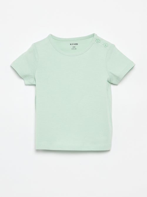 Set van 4 effen T-shirts - Kiabi