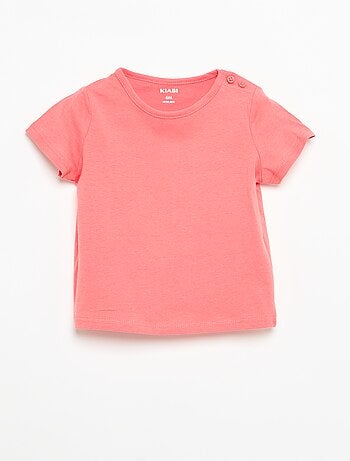 Set van 4 effen T-shirts