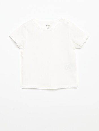 Set van 4 effen T-shirts