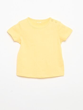 Set van 4 effen T-shirts