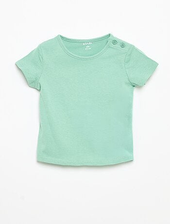Set van 4 effen T-shirts