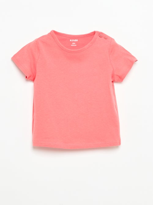 Set van 4 effen T-shirts - Kiabi