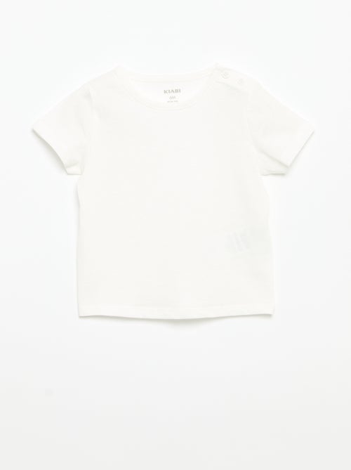 Set van 4 effen T-shirts - Kiabi
