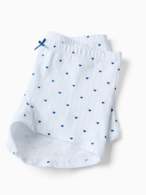 Set van 4 effen/bedrukte boxershorts - Kiabi