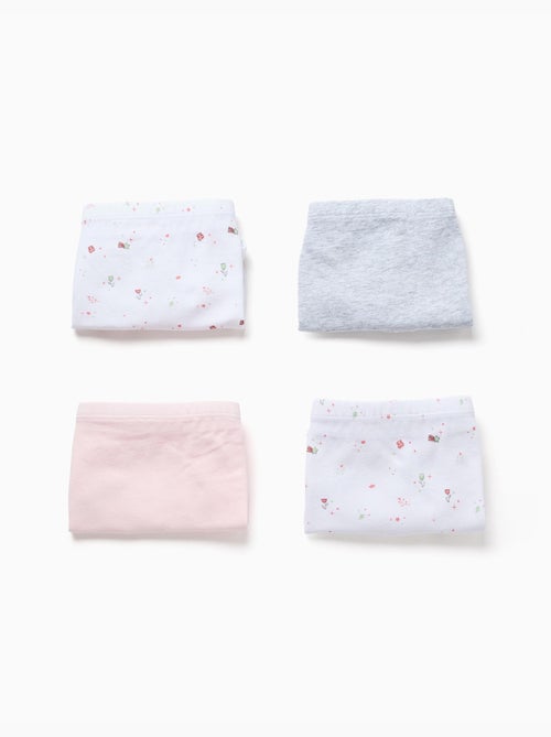 Set van 4 effen/bloemmotief boxershorts - Kiabi Set van 4 effen/bloemmotief boxershorts - Kiabi