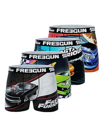Set van 4 fast and furious boxershorts voor heren