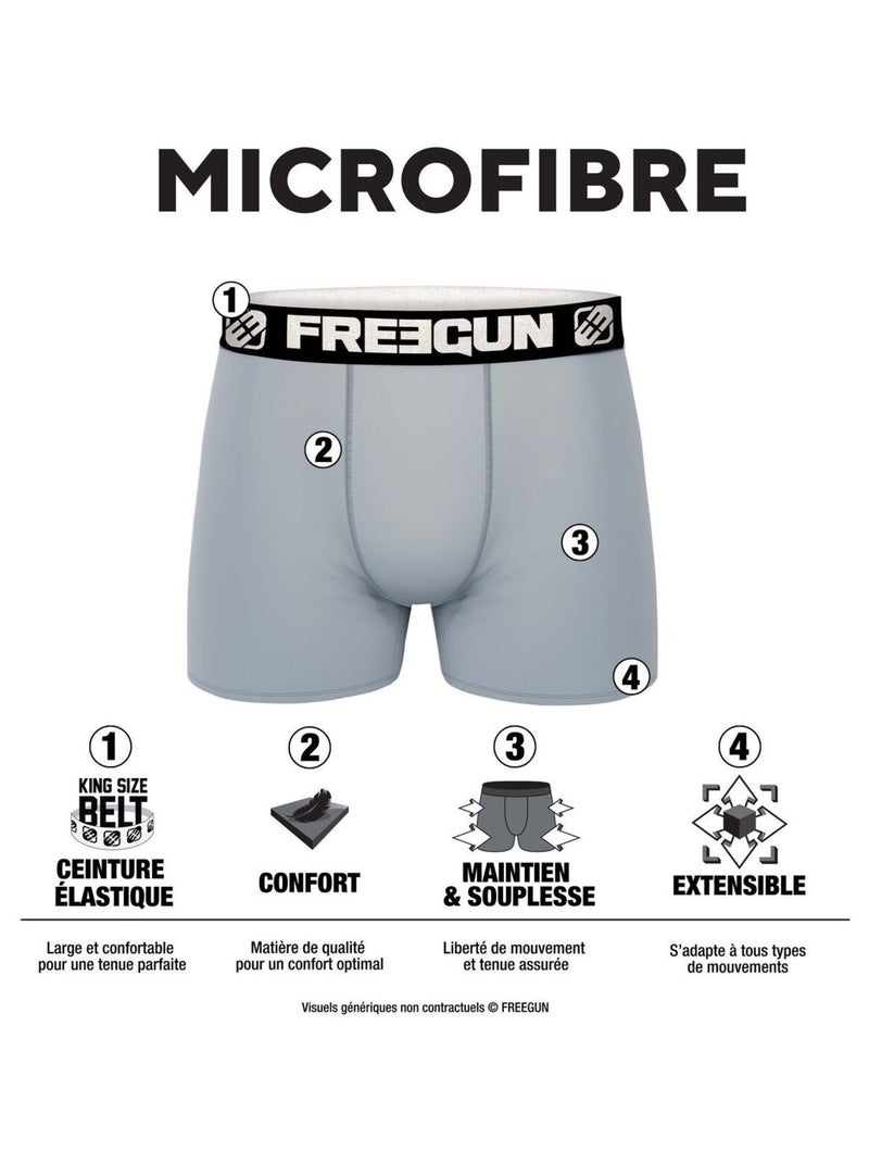 Set van 4 fast and furious boxershorts voor heren Oranje - Kiabi