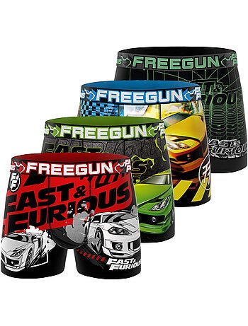 Set van 4 fast and furious boxershorts voor heren