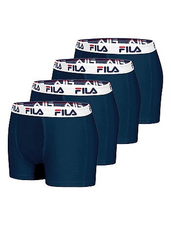Set van 4 fila 5016 herenboxershorts, katoen, marineblauw