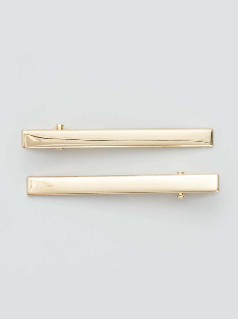 Set van 4 haarklemmen Beige - Kiabi