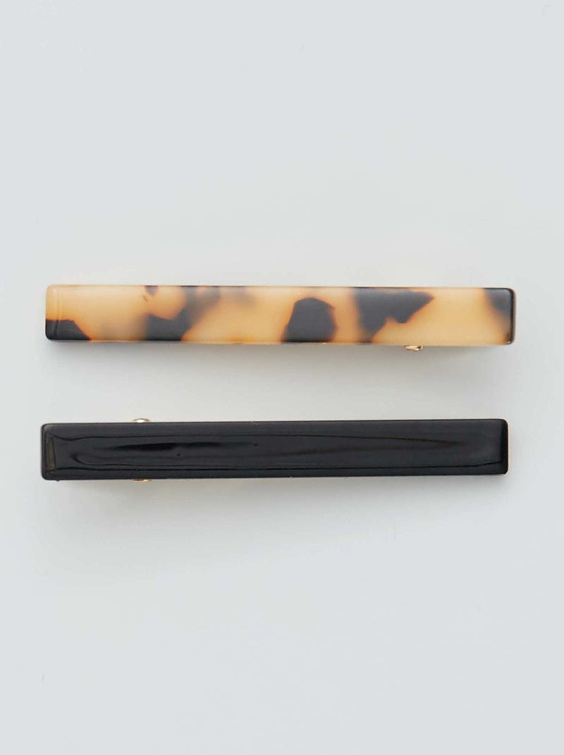 Set van 4 haarklemmen Beige - Kiabi