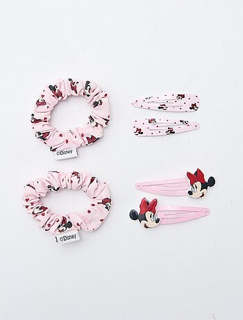 Set van 4 haarspelden + 2 elastiekjes 'Stitch'