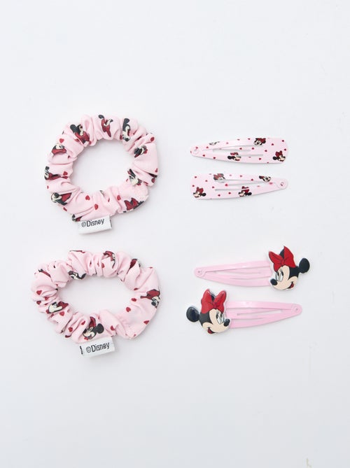 Set van 4 haarspelden + 2 elastiekjes 'Minnie' - Kiabi
