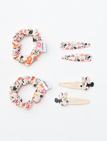 Set van 4 haarspelden + 2 elastiekjes 'Stitch'