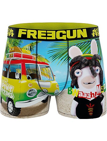 Set van 4 herenboxershorts met een raving rabbids-design.