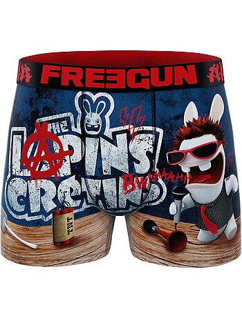 Set van 4 herenboxershorts met een raving rabbids-design.