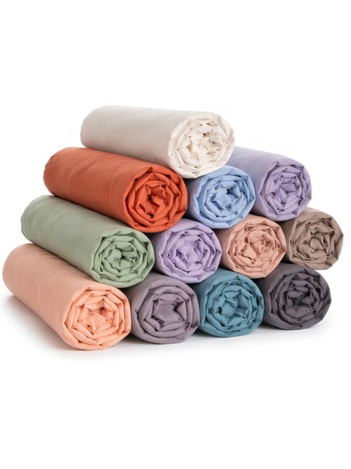 Set van 4 Hoeslakens van Katoen PROMO LINGE willekeurig - Kiabi Set van 4 Hoeslakens van Katoen PROMO LINGE willekeurig - Kiabi