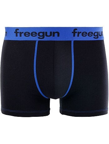 Set van 4 katoenen boxershorts voor jongens, blauw