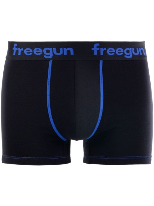 Set van 4 katoenen boxershorts voor jongens, blauw - Kiabi