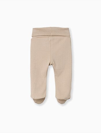 Set van 4 katoenen broekjes met voetjes