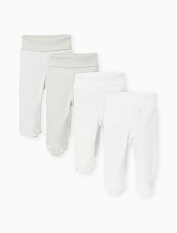 Set van 4 katoenen hoge taille broeken jongens