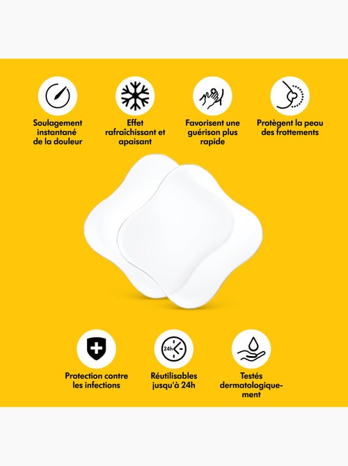 Set van 4 medela-hydrogelkompressen - bevorderen de wondgenezing, geven onmiddellijk verlichting - Kiabi Set van 4 medela-hydrogelkompressen - bevorderen de wondgenezing, geven onmiddellijk verlichting - Kiabi