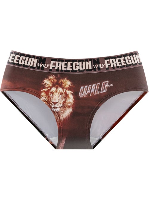 Set van 4 meisjesonderbroekjes met wilde dierenprint - Kiabi