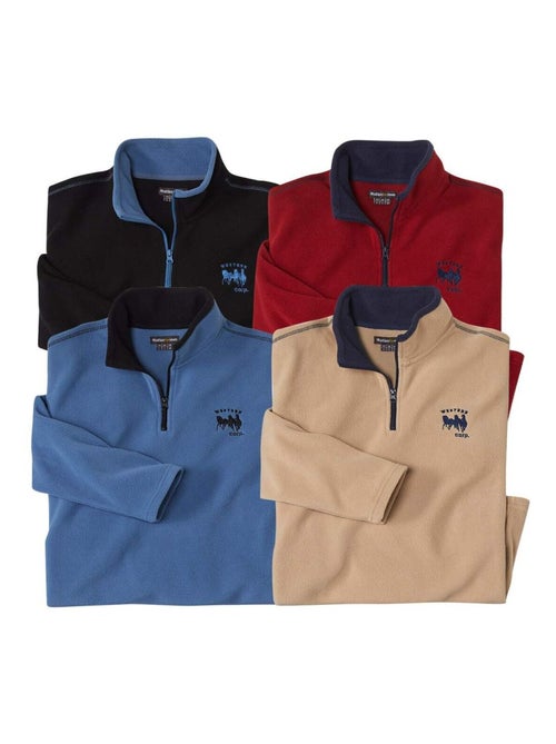 Set van 4 microfleecetruien wild country - atlas for men - Kiabi Set van 4 microfleecetruien wild country - atlas for men - Kiabi