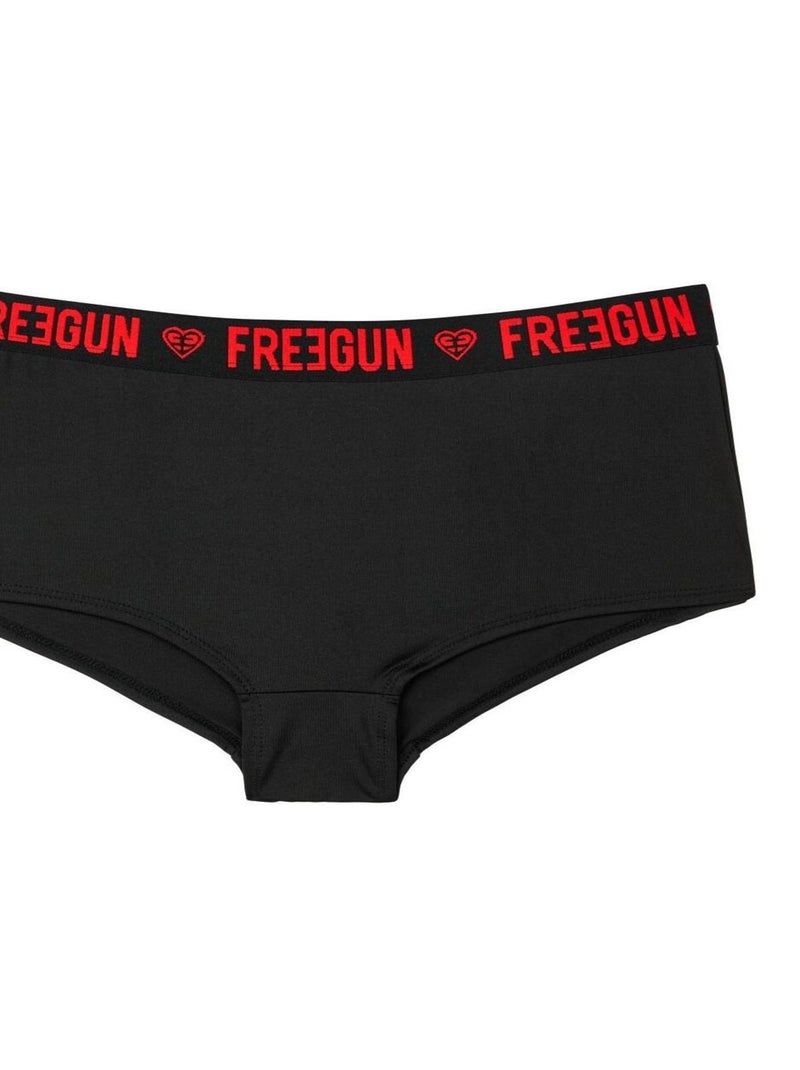 Set van 4 miss freegun meisjesshorts Grijs - Kiabi
