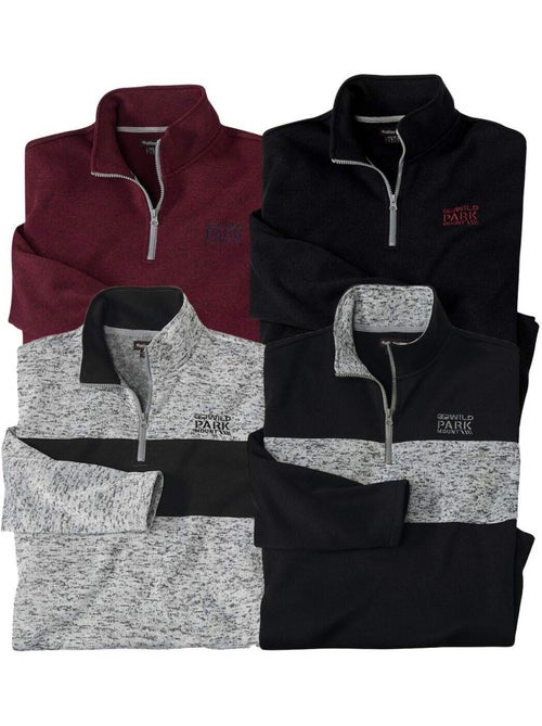 Set van 4 molton sweaters Atlas - ATLAS FOR MEN - Kiabi