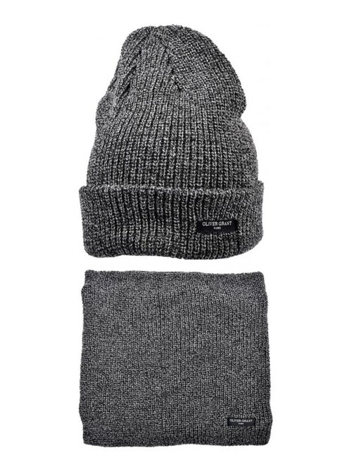 Set van 4 Mutsen-Nekwarmer Heren OLIVER GRANT - Kiabi Set van 4 Mutsen-Nekwarmer Heren OLIVER GRANT - Kiabi