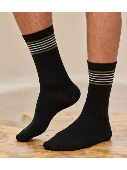 Set van  4  paar gestreepte sokken - atlas for men - Kiabi