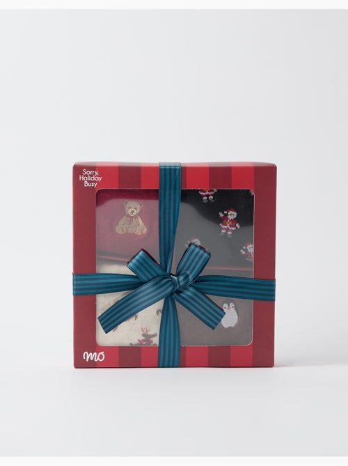 Set van 4 paar kerstsokken, mo fashion - Kiabi