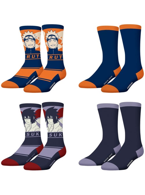 Set van 4 paar naruto shippuden kindersokken - Kiabi