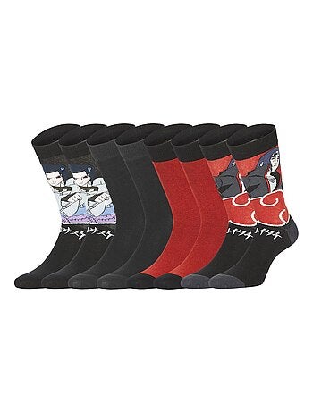 Set van 4 paar naruto shippuden sokken voor jongens