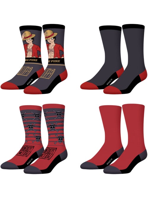 Set van 4 paar one piece sokken - Kiabi