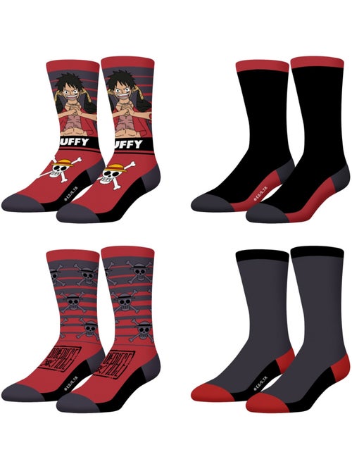Set van 4 paar one piece sokken - Kiabi