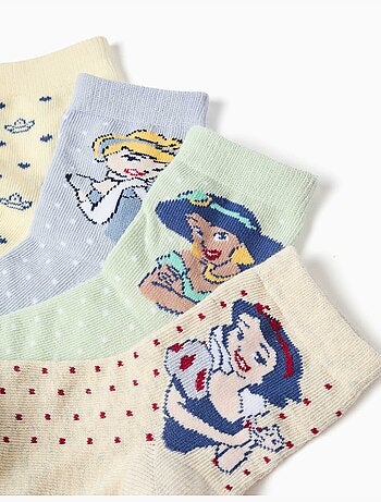 Set van 4 paar sokken met disney prinsessen