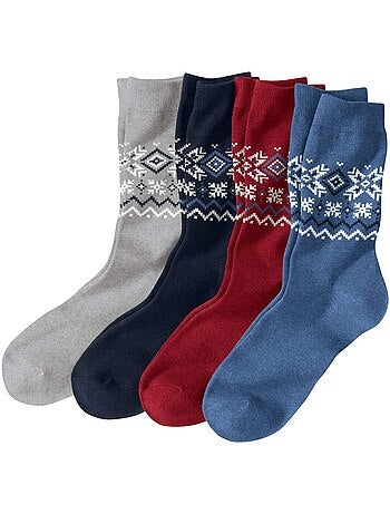 Set van 4 paar sokken met jacquardmotief - atlas for men