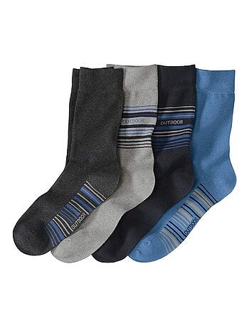 Set van 4 paar sokken met jacquardmotief - ATLAS FOR MEN