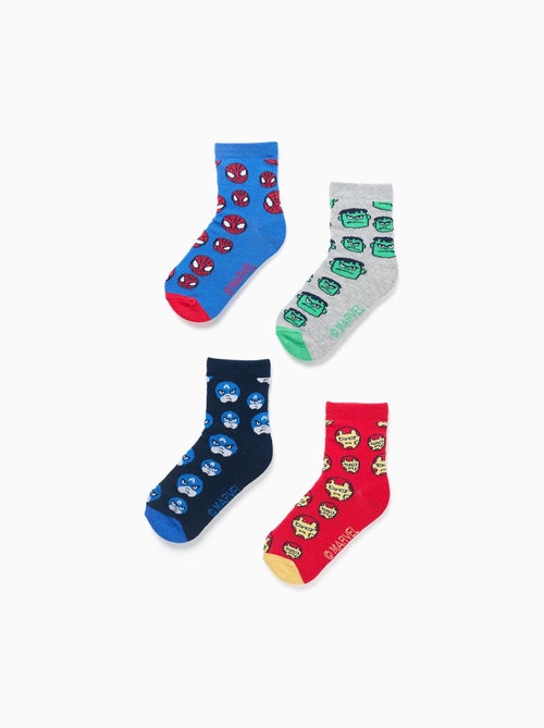 Set van 4 paar sokken met marvel-prints - Kiabi