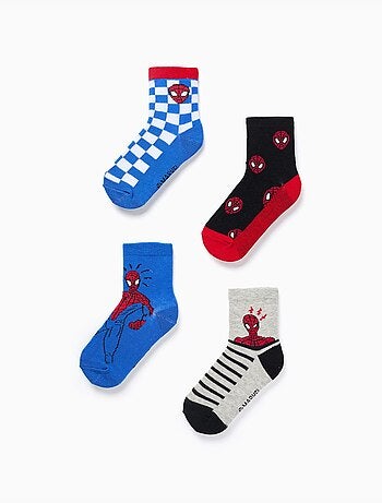 Set van 4 paar sokken met spider-man prints