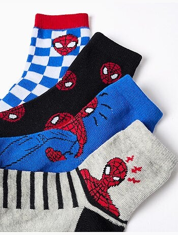 Set van 4 paar sokken met spider-man prints