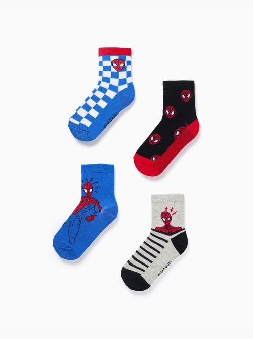 Set van 4 paar sokken met Spider-Man prints - Kiabi Set van 4 paar sokken met Spider-Man prints - Kiabi
